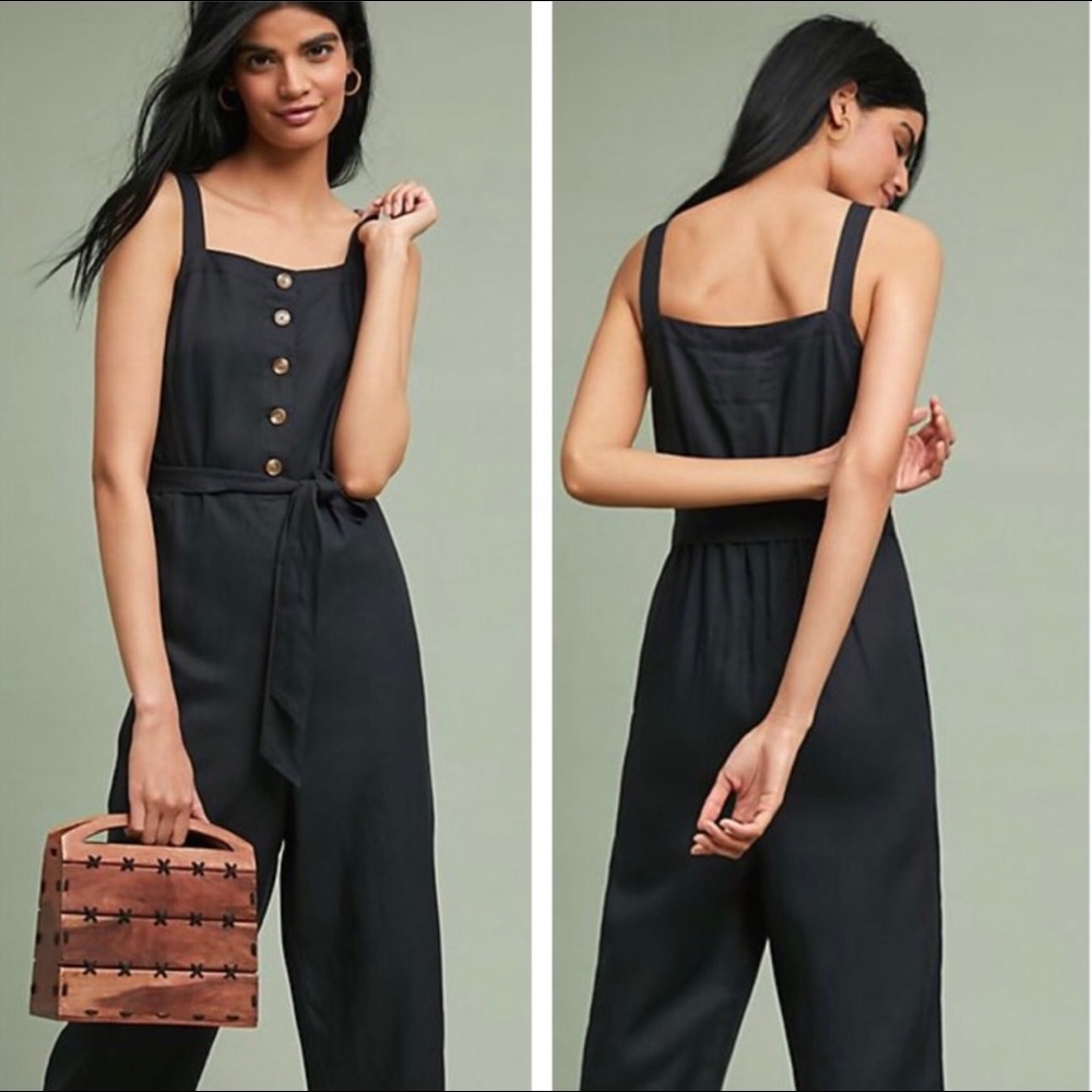 Anthropologie Apron Jumpsuit